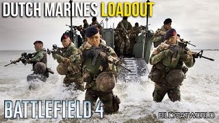 Battlefield 4 (PS4) Dutch Royal Marines Loadout - M16A4 + G18 (BF4 Gameplay)