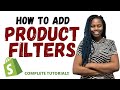 How To Add Product Filter and Search Filters on Shopify