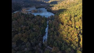 Yudaki Fall and Yunoko Lake Drone Shot Nikko Japan