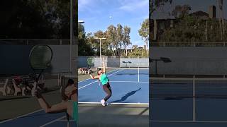 WTA #700 Serve \u0026 Volley! #tennis #shorts