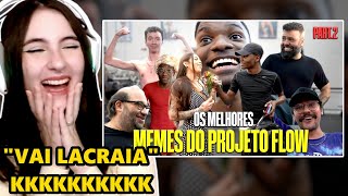 REAGINDO AOS MELHORES MEMES DO PROJETO FLOW - PART.2 | MUSCLECORTES 😆🤣