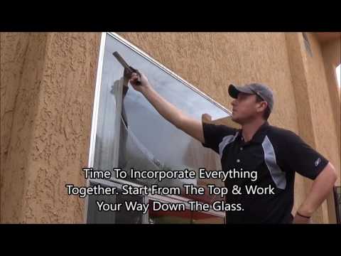 The Basics of Professional Window Cleaning How to Clean Windows Professionally Full Video