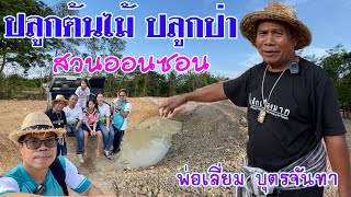 ปลูกต้นไม้ปลูกป่าสวนพ่อเลี่ยม บุตรจันทา | สวนออนซอน | บ่าวยุทธพาจ้วด