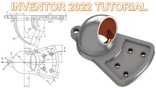 Inventor 2022 Tutorial #242 | 3D Model Basic Beginners