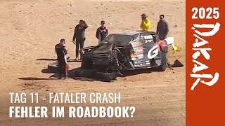 Inside Dakar 2025: Fataler Überschlag - schwere Stage und Unklarheiten im Roadbook sorgen für Crash