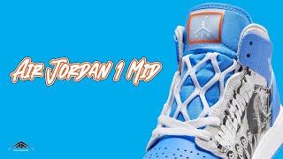 Air Jordan 1 Mid Shoes Honors Michael Jordan’s Game Winning Shot In The 1982 NCAA Championship