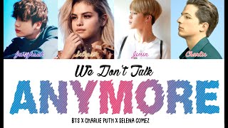 BTS (Jimin x Jungkook) x Selena x Charlie - We Don't Talk Anymore (Color Coded Lyrics/Eng)