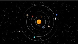 Solar System Animation with Pure HTML, CSS & JavaScript