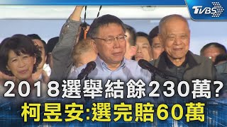 2018選舉結餘230萬? 柯昱安:選完賠60萬｜TVBS新聞 @TVBSNEWS02