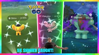 OMG SHINY SHADOW REGISTEEL CAUGHT IN POKEMON GO! Shiny Coustume Shinx Caught / Fashion Week Event!