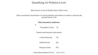 METR2023 - Lecture 25 - Segment 2: Air Quality Index