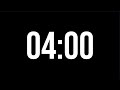 4 Minute Countdown Timer | Minimal