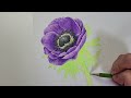 아네모네 드로잉 색연필 번호 anemone drawing colored pencil number