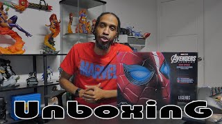 Marvel Legends Series Iron Spider Electronic Helmet...UNBOXING