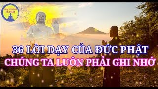 36 lời dạy của Đức Phật chúng ta phải luôn ghi nhớ | Lời dạy của Đức Phật | Phật Giáo TV