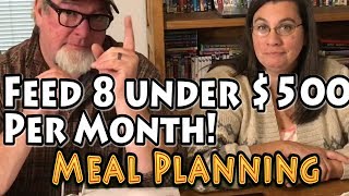 Feed 8 on $500 per month MEAL Planning