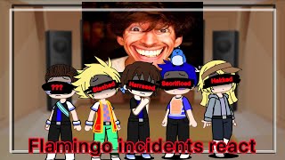 Flamingo victims react to flamingo in gacha life | Flamingo incidents | Gacha reaction