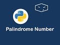palindrome number in python 😀