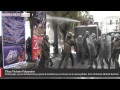 Brutal golpe a joven manifestante en Valparaiso