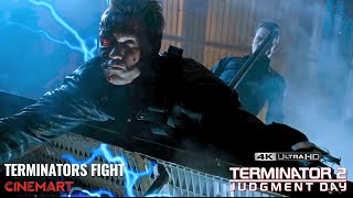 TERMINATOR 2 (1991) | The Terminators Final Fight | The T-800 dies? Scene 4K UHD