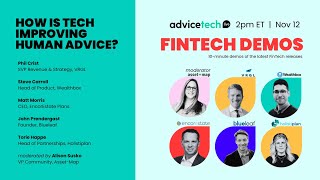 AdviceTech.LIVE FinTech Demos: VRGL, Wealthbox, EncorEstate, Blueleaf, Holistiplan