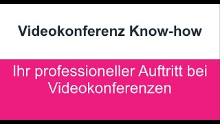 Professionelle Videokonferenz