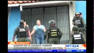 Cámaras de NTN24 registran agresiones de la GNB contra estudiantes y residentes en Táchira