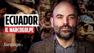 Saviano spiega le origini e il significato del Narcogolpe in Ecuador: "Perché ci riguarda tutti”