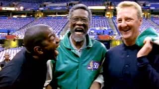 Magic Johnson, Bill Russell, and Larry Bird Share A Funny Moment Together ❤