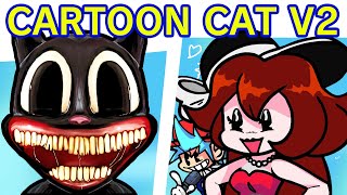 Friday Night Funkin' VS Cartoon Cat 2.0 FULL WEEK + Cutscenes (FNF Mod/V2) (BF/GF/Siren head)