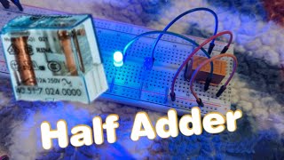 Relay half adder