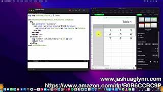 AppleScript, AppleScript++, AppleScriptpp,set Numbers cell's value script,setting Numbers'cell value
