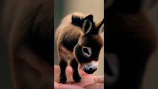 You Won’t Believe How Small This Donkey Is! #cute #donkey