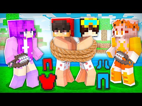 CRAZY Zoey and Mia LIED Cash TO Nico and CLOTHES OFF PRANK in Minecraft