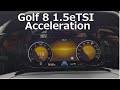 Golf 8 1.5eTSI (150HP) DSG Quick Acceleration