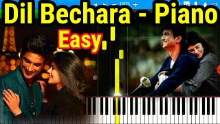 Dil Bechara | Dil Bechara Piano | Dil Bechara Song | A R Rahman | Dil Bechara Title Track Piano