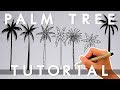 How To Draw A Palm Tree | 6 Palm Tree Doodles | Draw With Me
