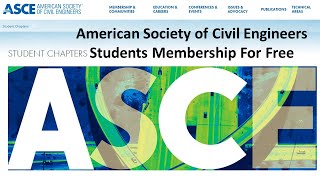 ASCE Students Membership | American Society of Civil Engineers Students Membership For Free