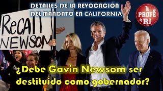 DETALLES DE LA REVOCACIÓN DE MANDATO EN CALIFORNIA: ¿DEBE GABYN NEWSON SER DESTITUIDO?