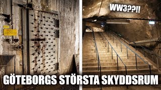 GÖTEBORGS STÖRSTA SKYDDSRUM. (BLIR DET KRIG SNART?)