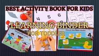 Toddler learning folder | learning binder | busy book | learning is for everyone
