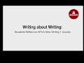 APU Writing Program I - I am a writer