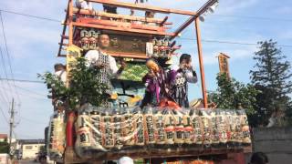 柿岡のおまつり2015 上宿町 祇園囃子連 仁羽