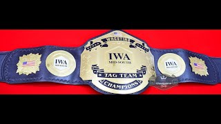 IWA Mid South Tag Team Wrestling Championship Belt: The most prestigious title in tag team wrestling