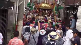 平成28年 羽田神社 羽田まつり  本社大神輿全町渡御です。