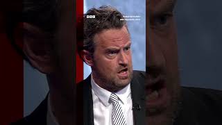 Matthew Perry went head-to-head with journalist Peter Hitchens on drug addiction in 2013. #BBCNews