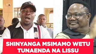 CHADEMA SHINYANGA WATOA MSIMAMO WA PAMOJA WA KUMUUNGA MKONO LISSU, \