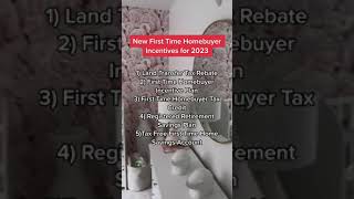 FIRST TIME HOMEBUYER INCENTIVES \u0026 REBATES IN ONTARIO CANADA 2023