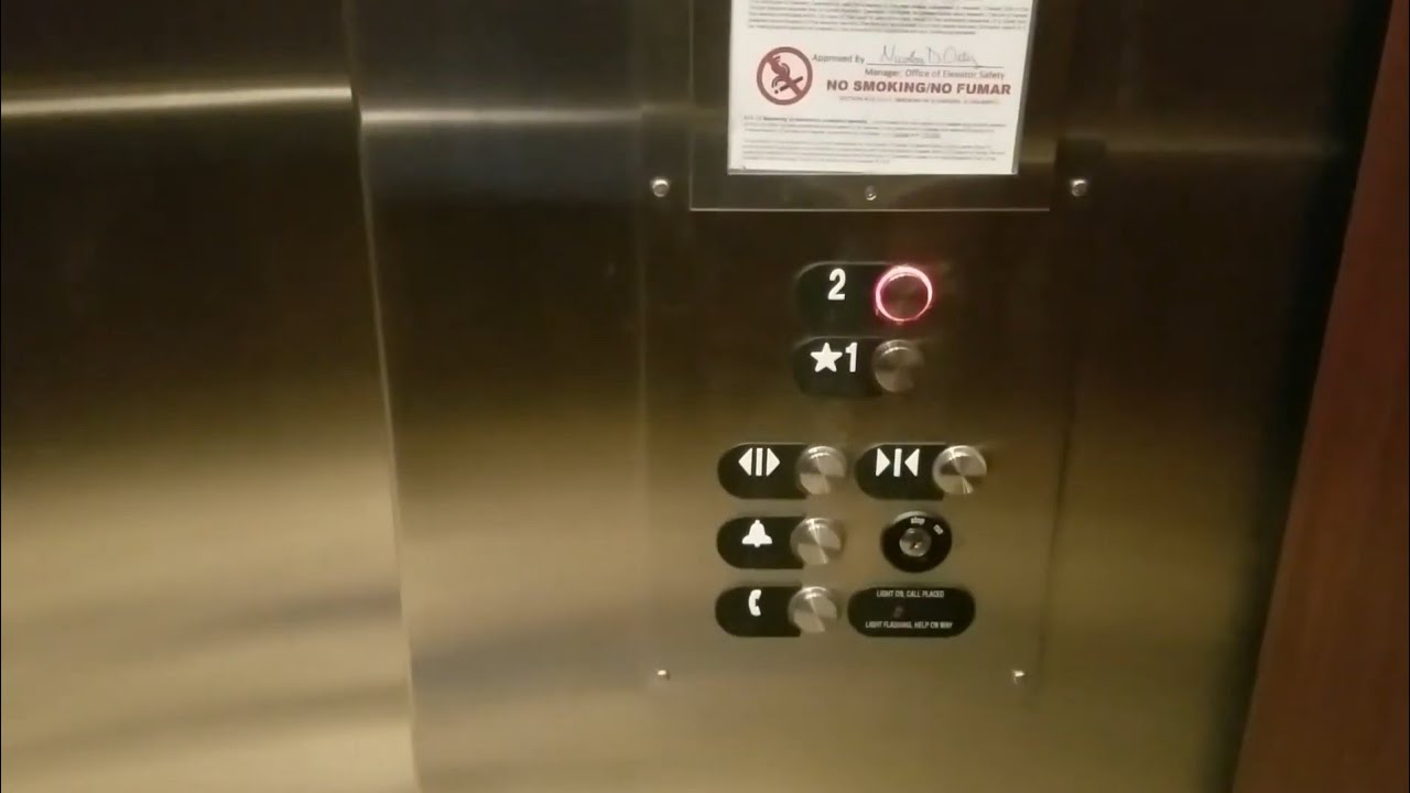 Tall Otis Series 5 Hydraulic Elevator Parkside Corporate Center 4