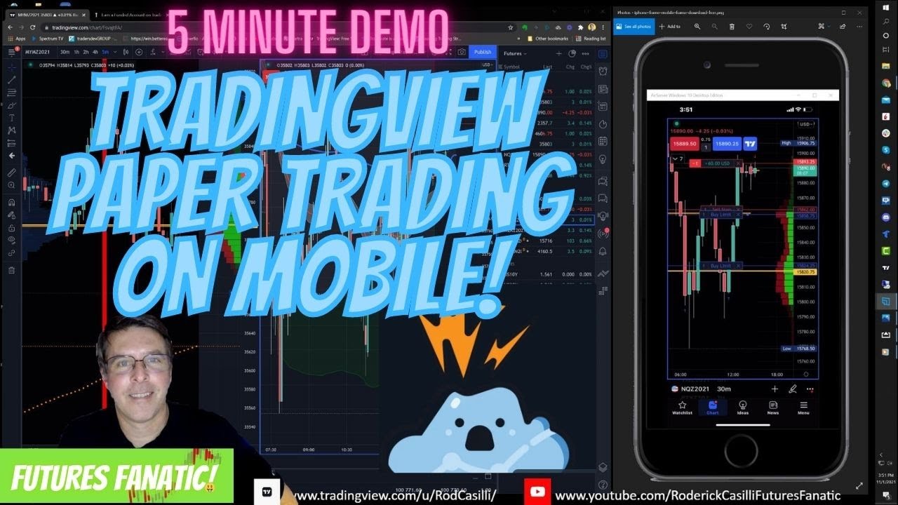 How To Paper Trade On The TradingView Mobile App - YouTube